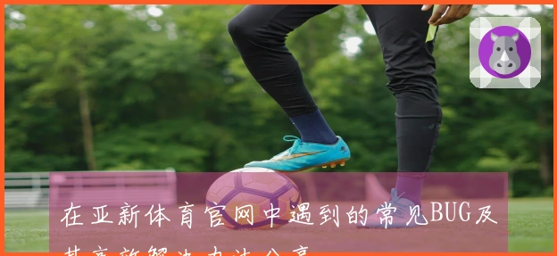 在亚新体育官网中遇到的常见BUG及其高效解决办法分享
